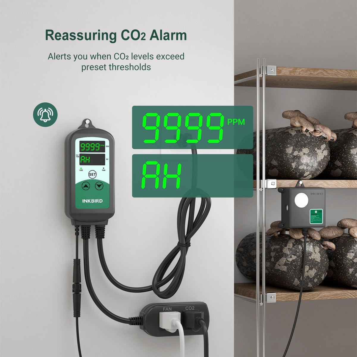 Programmable CO2 Controller with S01 Sensor ICC - 510 - INKBIRD