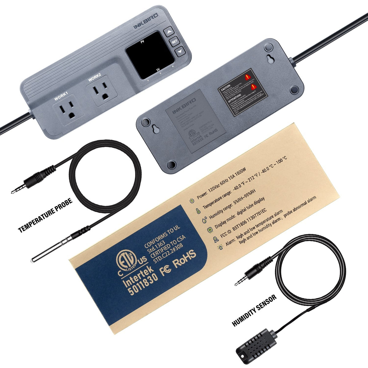 Temperature and Humidity Controller ITC - 608T - INKBIRD