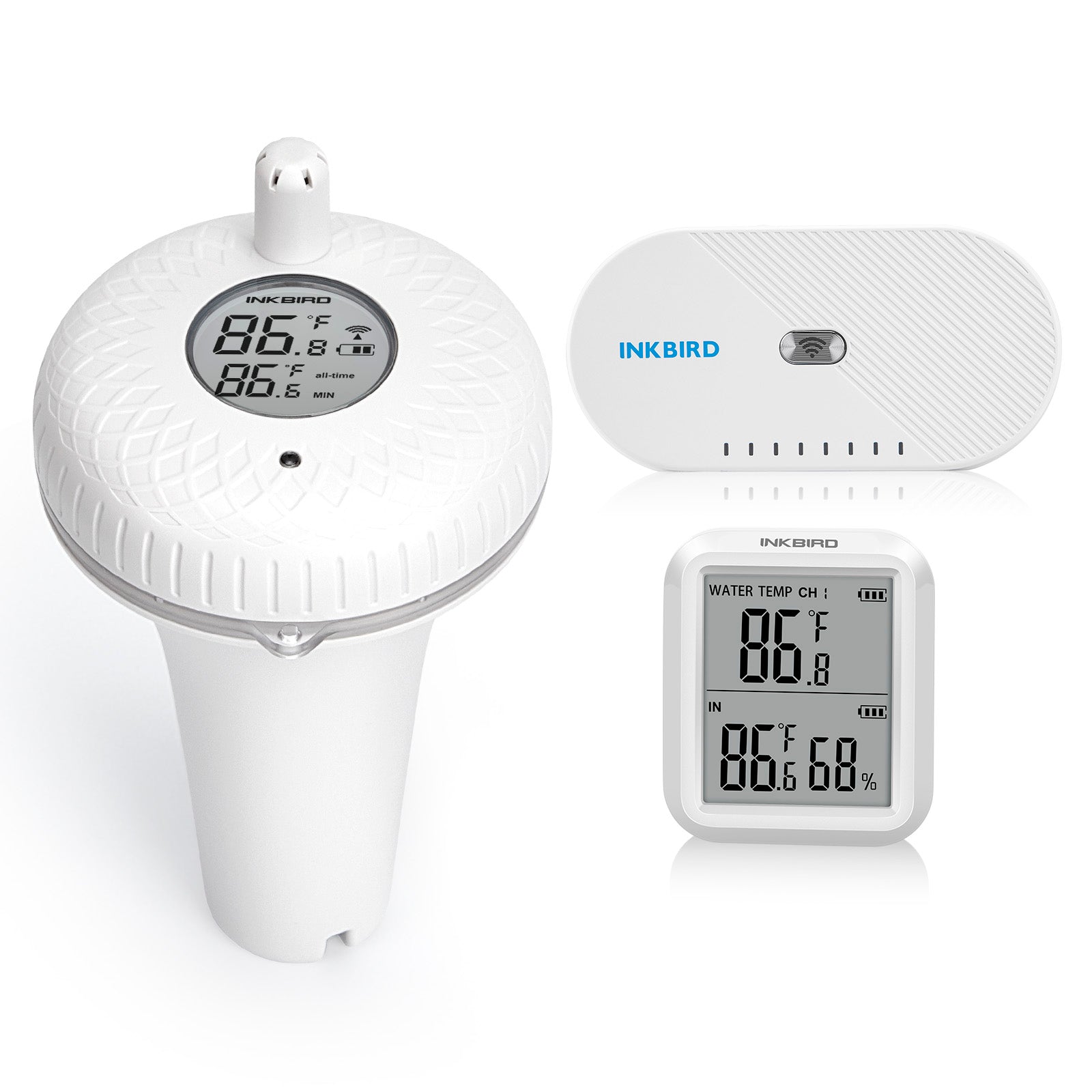 Wireless Pool Thermometer Set IBS-P01R  with WIFI Gateway IBS-M1