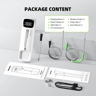 Wireless & Wired Dual-Use Meat Thermometer INDT-33-B