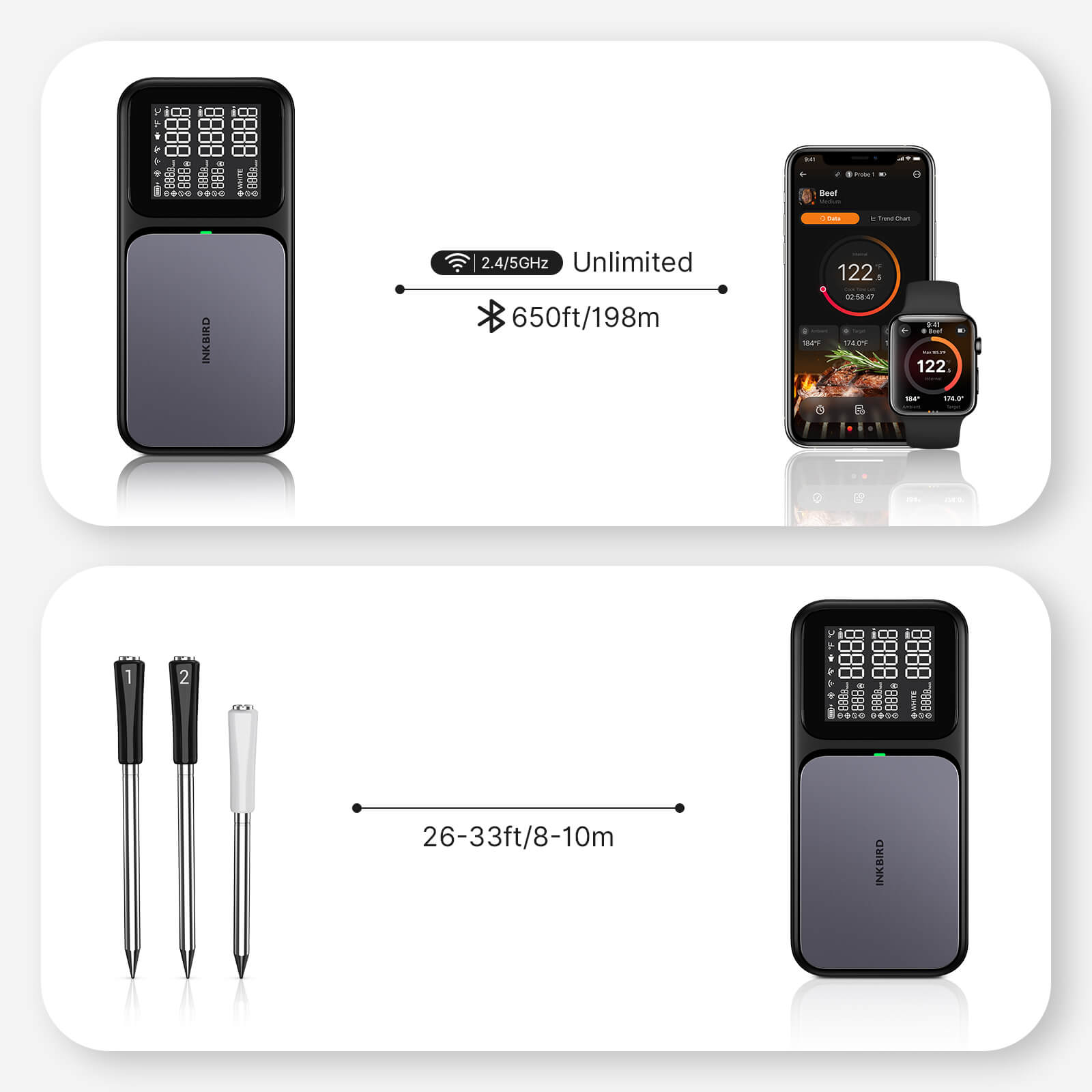 Meat Thermometer INT-33-BW