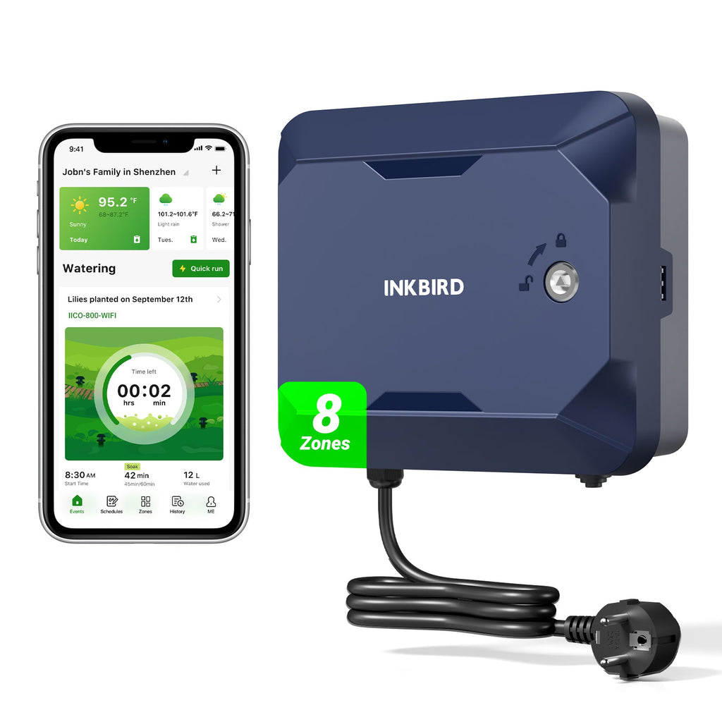 8-Zone Independent Control Sprinkler Controller IICO-800-WIFI