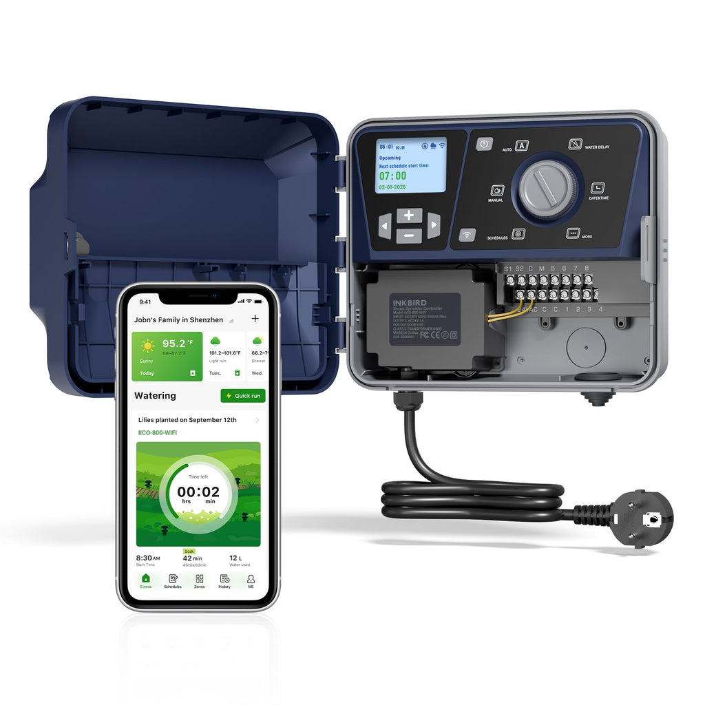 8-Zone Independent Control Sprinkler Controller IICO-800-WIFI
