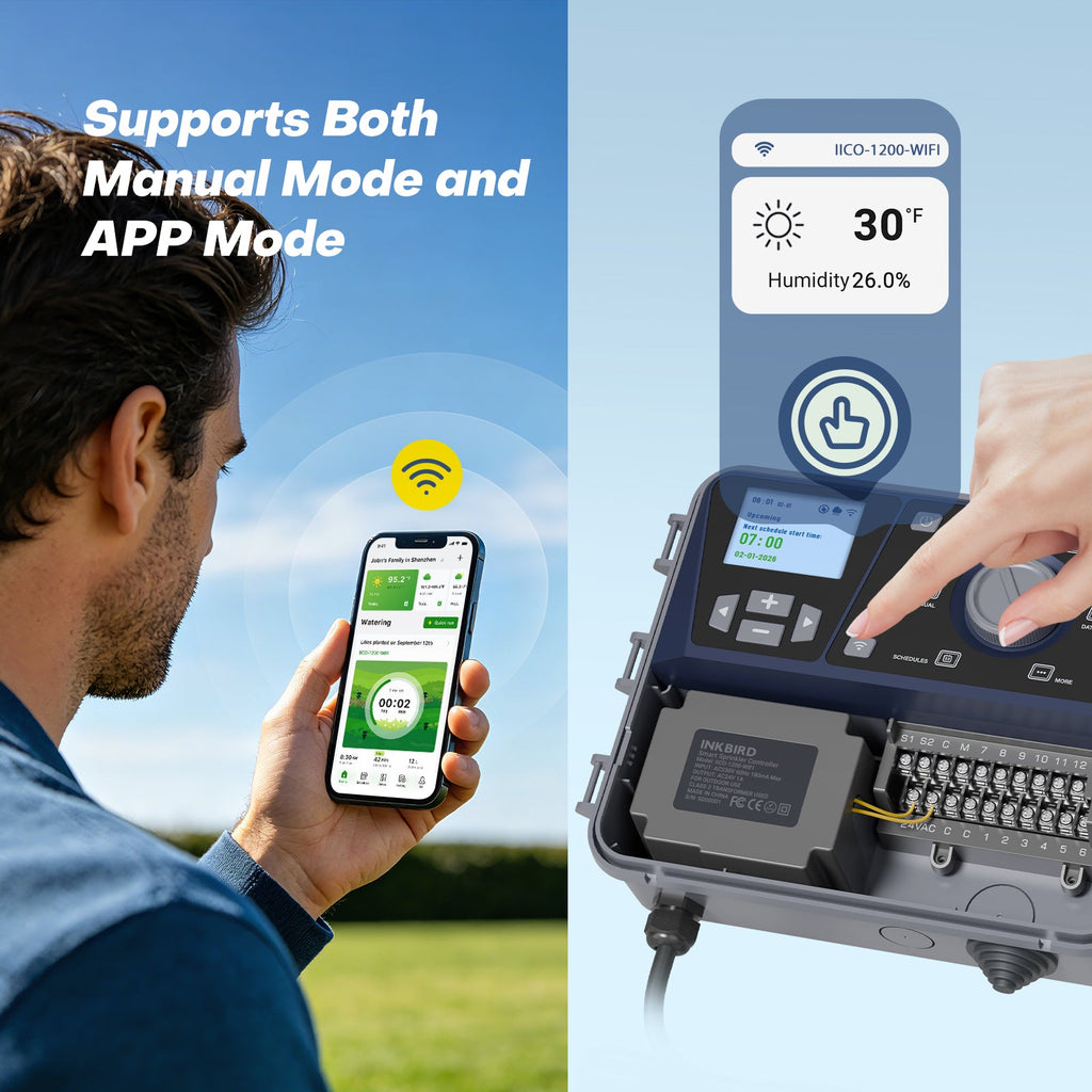 12-Zone Independent Control Sprinkler Controller IICO-1200-WIFI