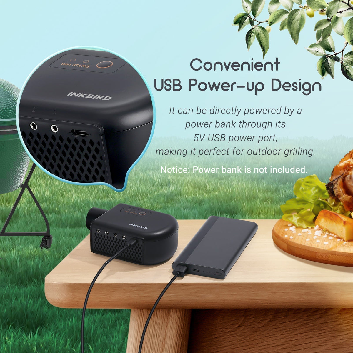 BBQ Smoker Temperature Control Fan Kit ISC - 027BW - INKBIRD