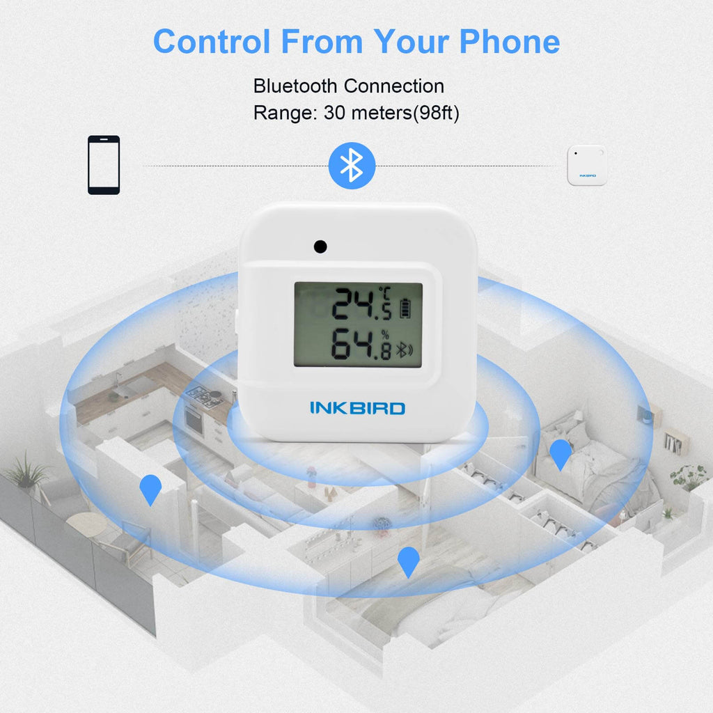 Bluetooth Hygrometer Thermometer IBS - TH2 Plus - INKBIRD