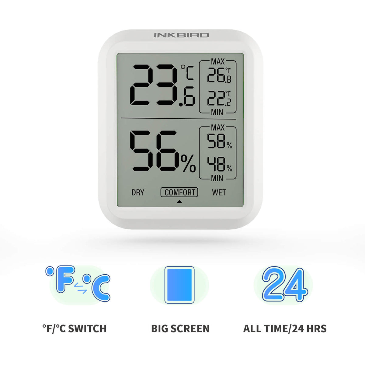 Digital Hygrometer Thermometer ITH - 20 - INKBIRD