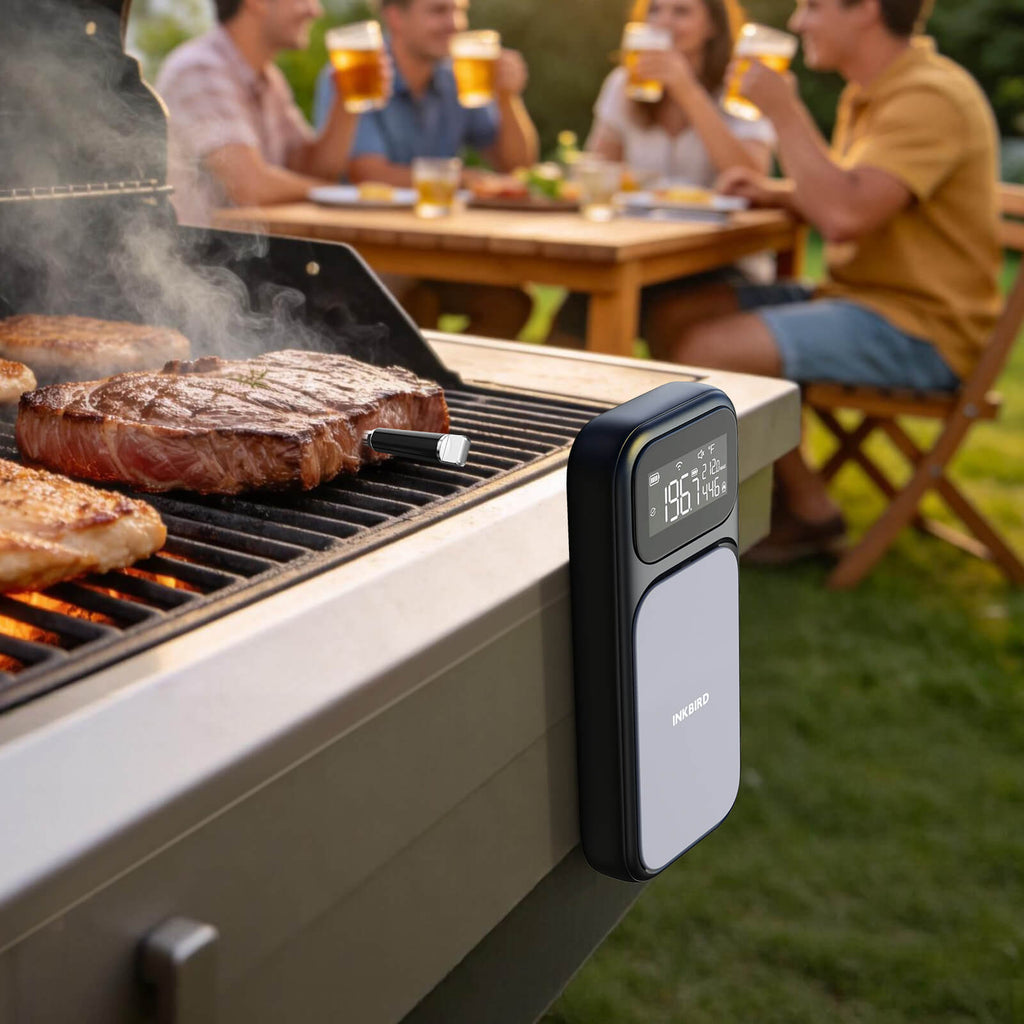 Grilling Outdoors with INT-31-BW Smart Meat Thermometer