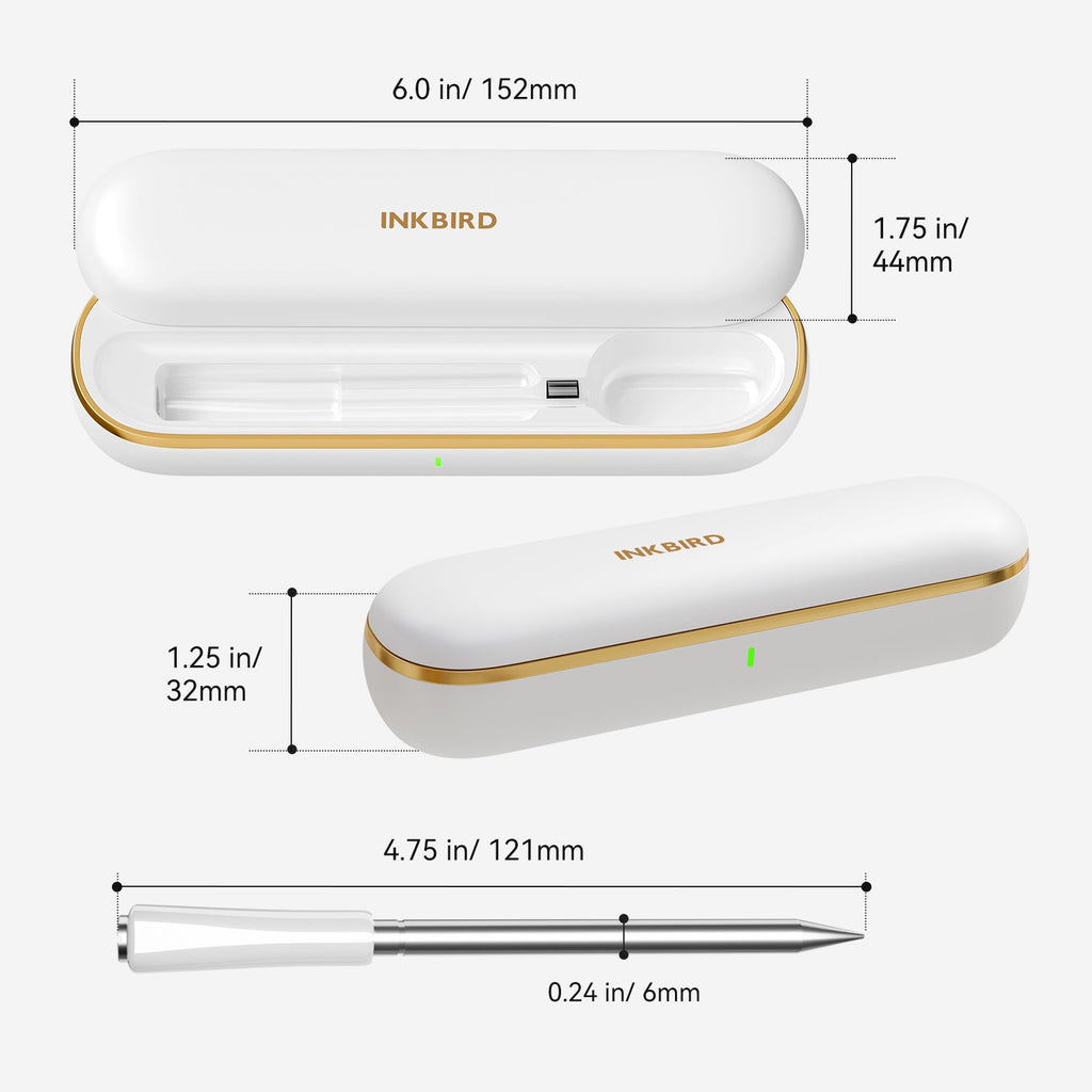 INKBIRD INT-11S-B Bluetooth Meat Thermometer Dimension