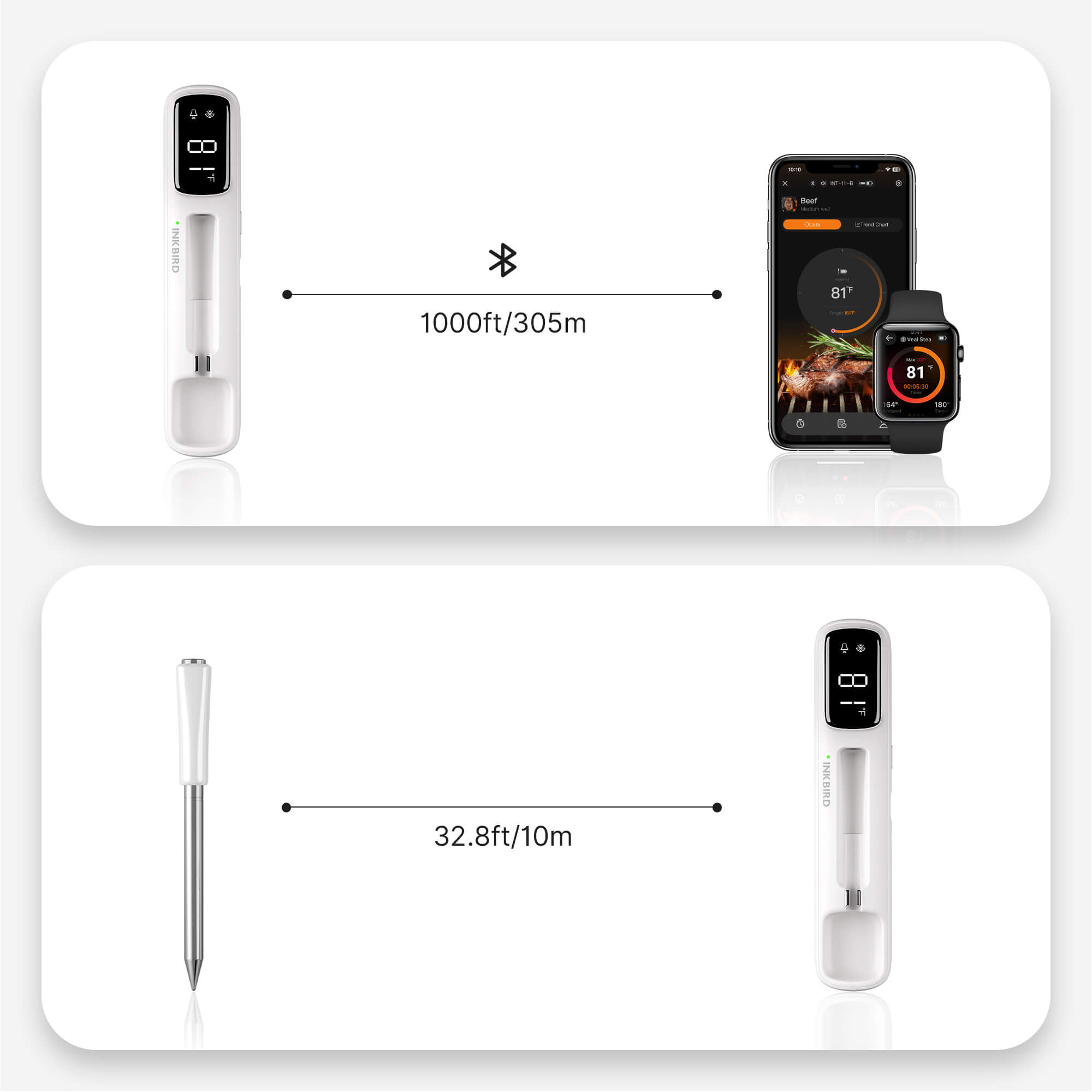 INT-11I-B Bluetooth Connection Distance