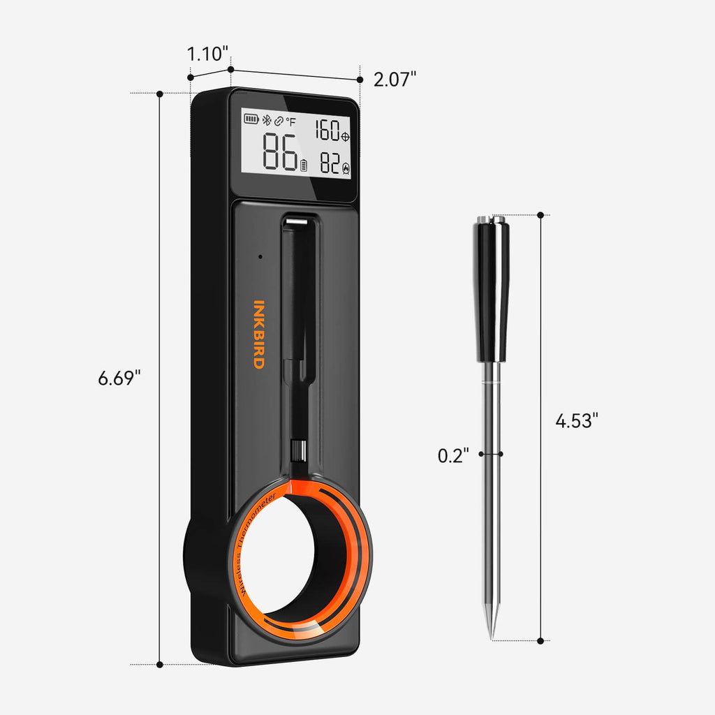 INT-21-B Bluetooth Meat Thermometer Dimension