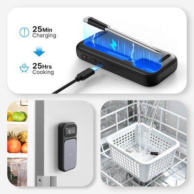 INT-31-BW Charging, Magnetic Base, Dishwasher-Safe Features