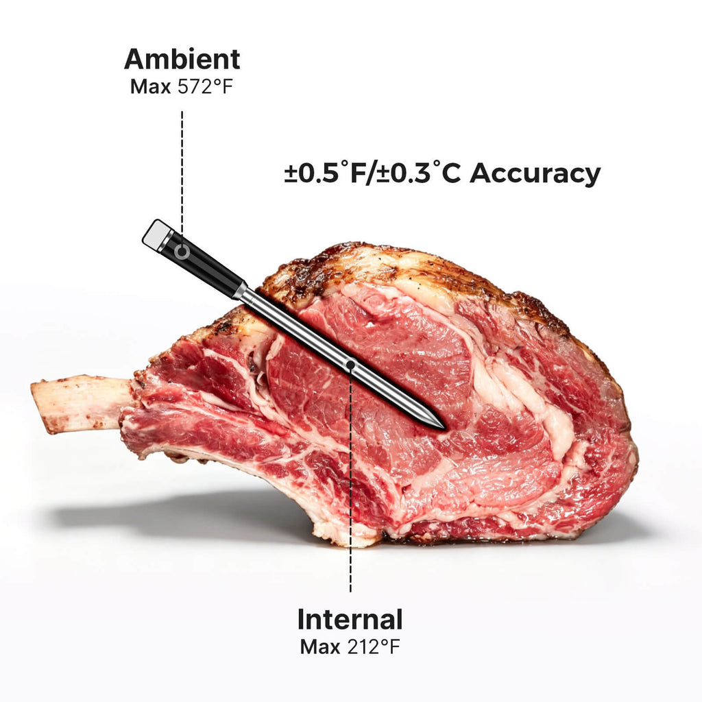 INT-31-BW Multi-Sensor Wireless Meat Probe for Internal and Ambient Temps