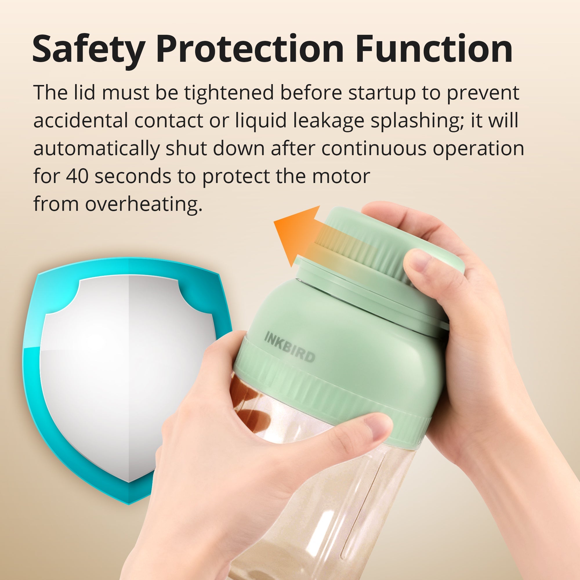 IPB-02 Portable Blender with Safety Protection Function