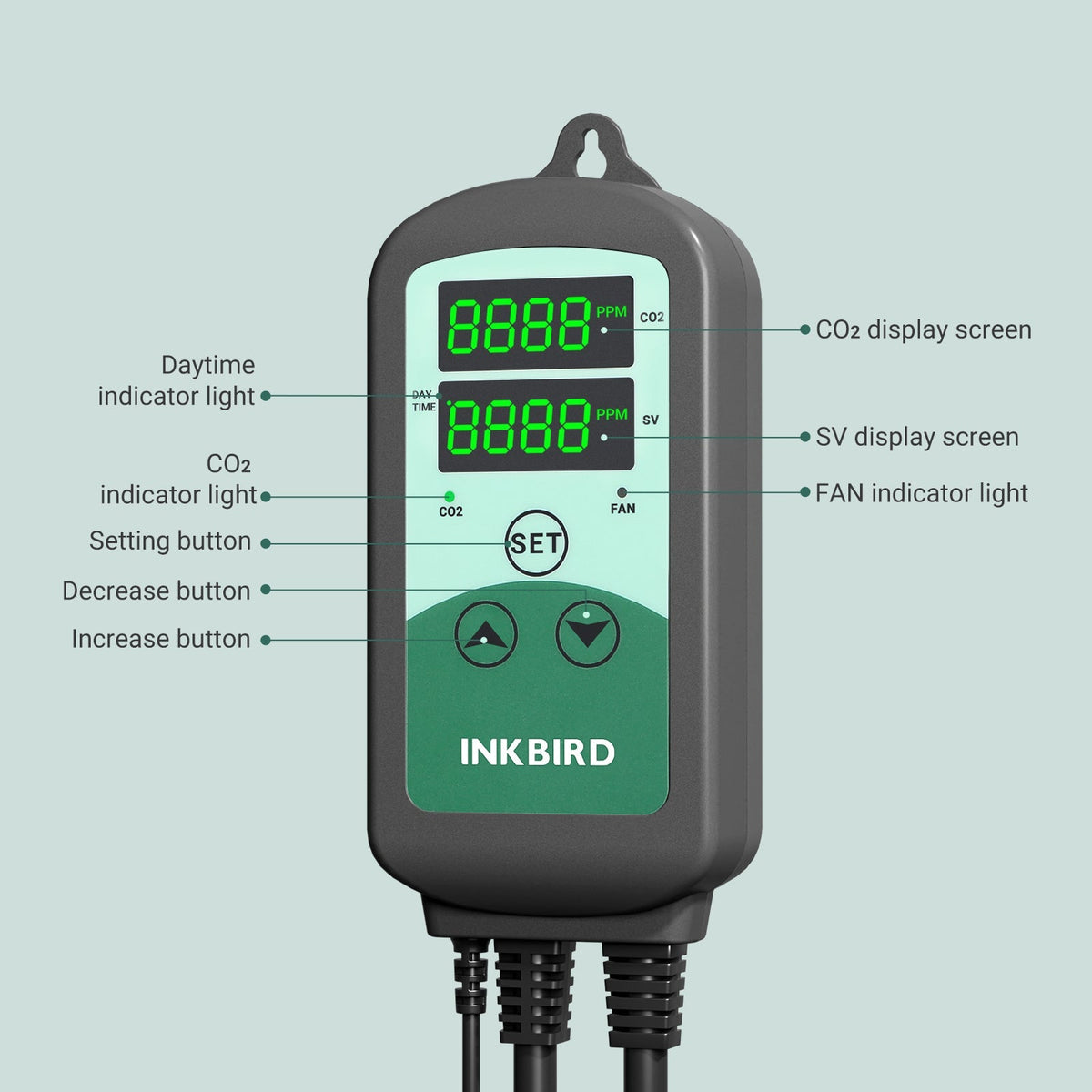 Programmable CO2 Controller with S01 Sensor ICC - 510 - INKBIRD