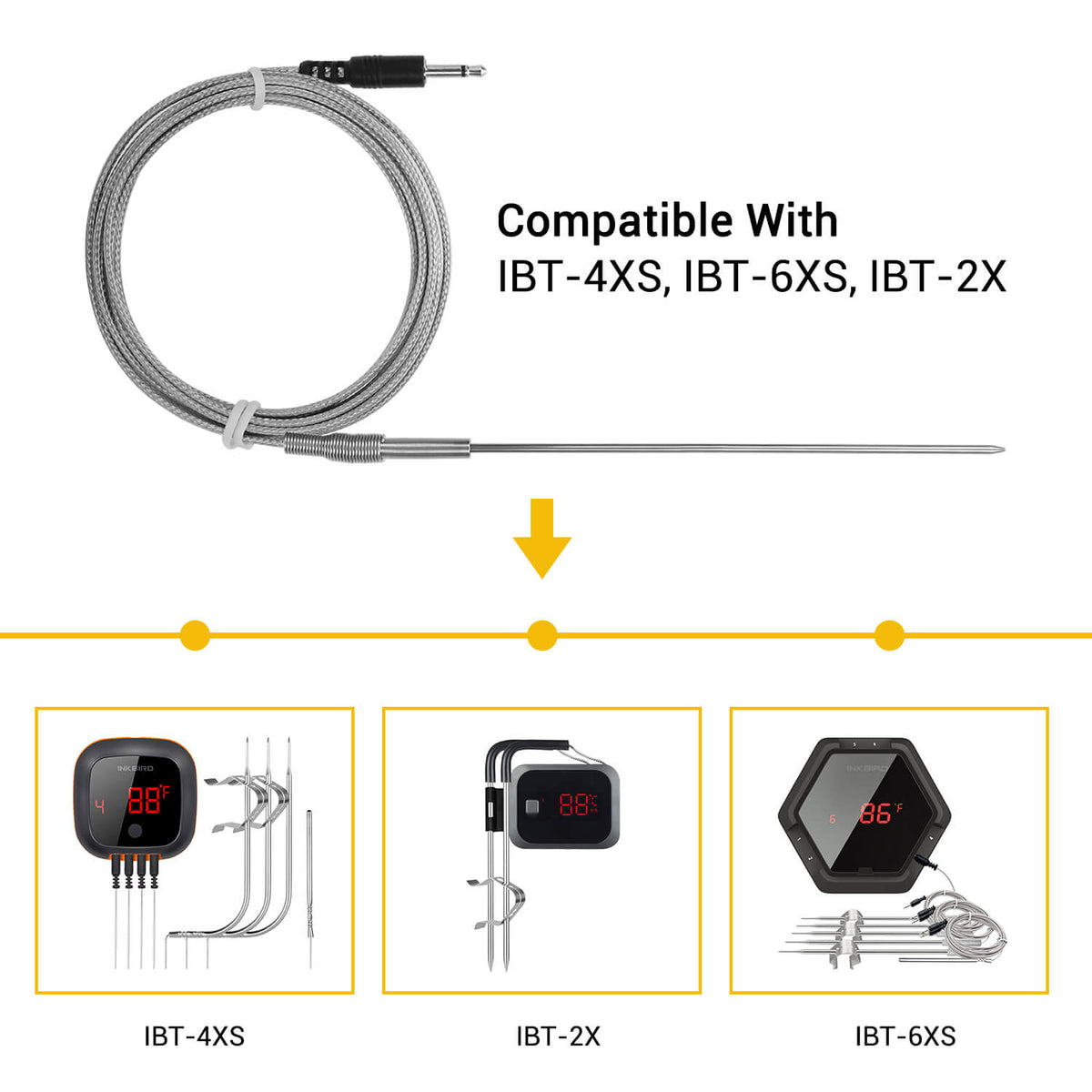 Replacement 59" Ultra - Thin Probe for IBT - 2X, IBT - 4XS and IBT - 6XS - INKBIRD