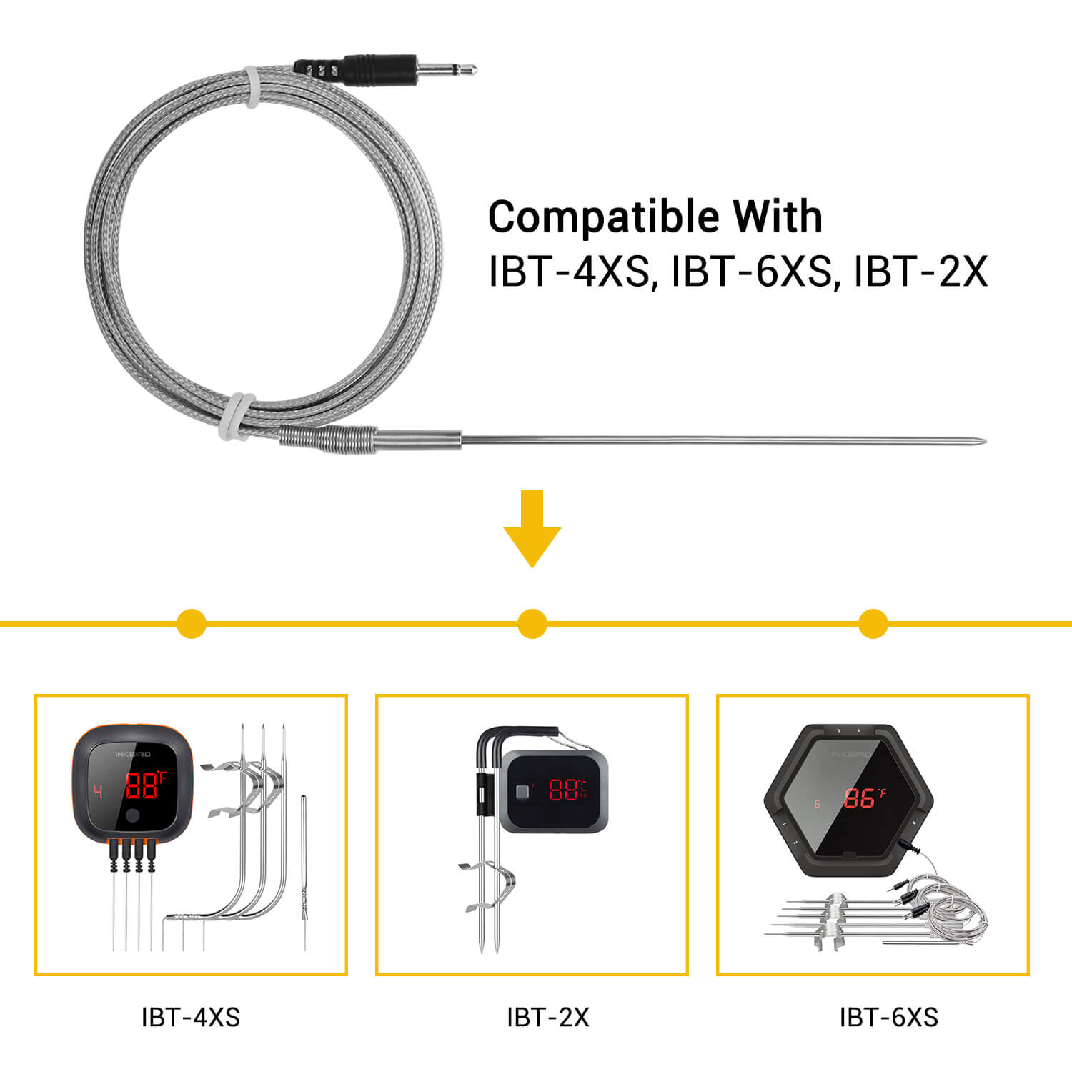 Replacement 59" Ultra - Thin Probe for IBT - 2X, IBT - 4XS and IBT - 6XS - INKBIRD