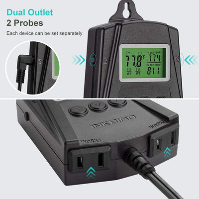 Temperature Controller IPT - 2CH - INKBIRD