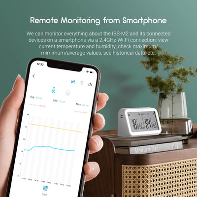 Wi - Fi Gateway w/ Temperature & Humidity Sensor IBS - M2 - INKBIRD