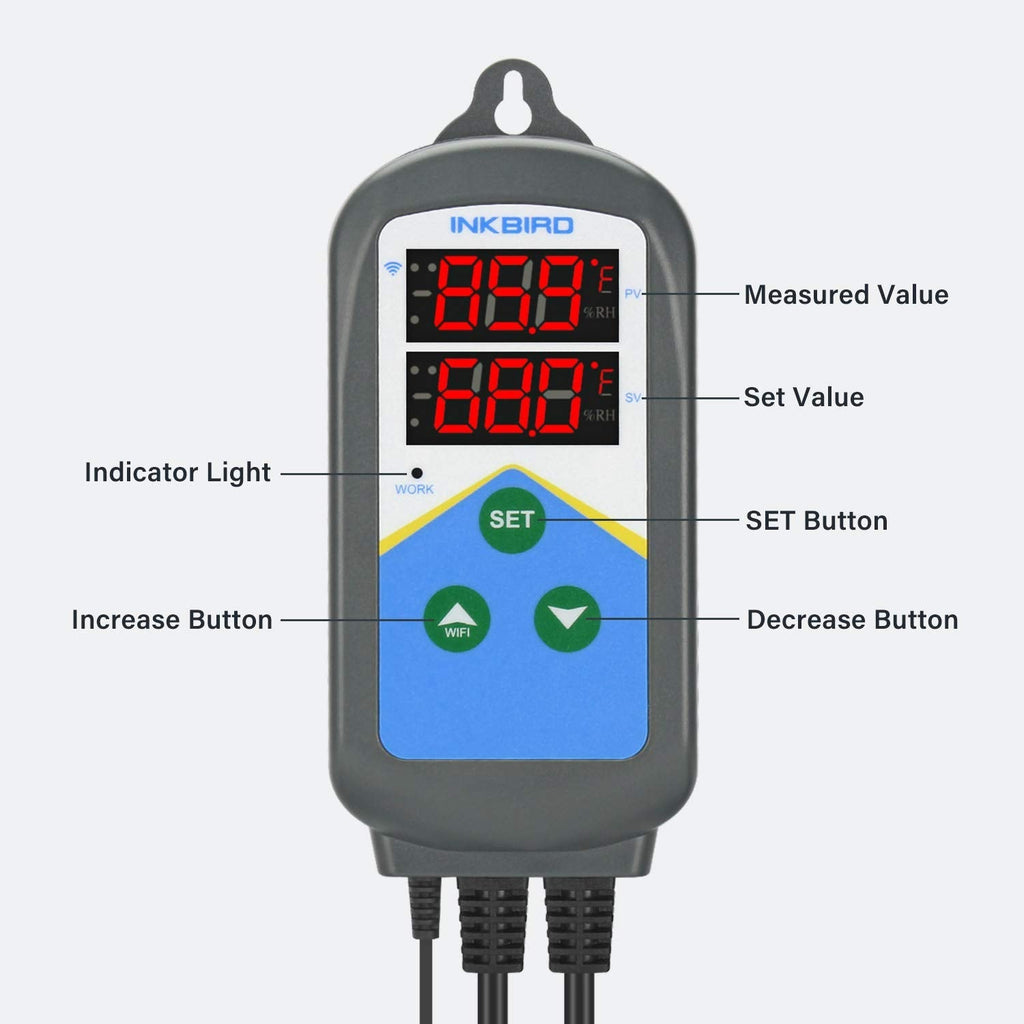 Wi - Fi Temperature Controller ITC - 306T - WIFI - INKBIRD