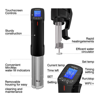 WiFi Sous Vide Cooker ISV - 100W - INKBIRD