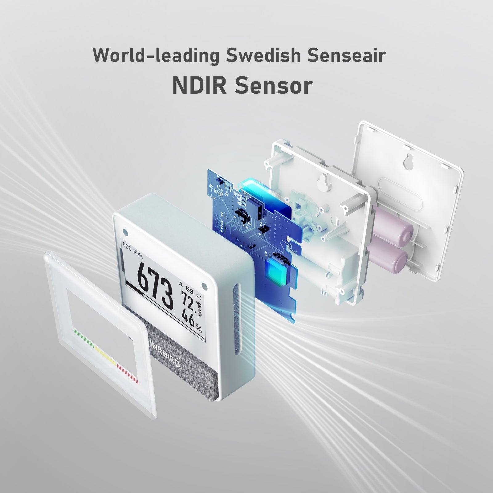 Wireless 4 - in - 1 Air Quality Monitor IAM - T1 - INKBIRD