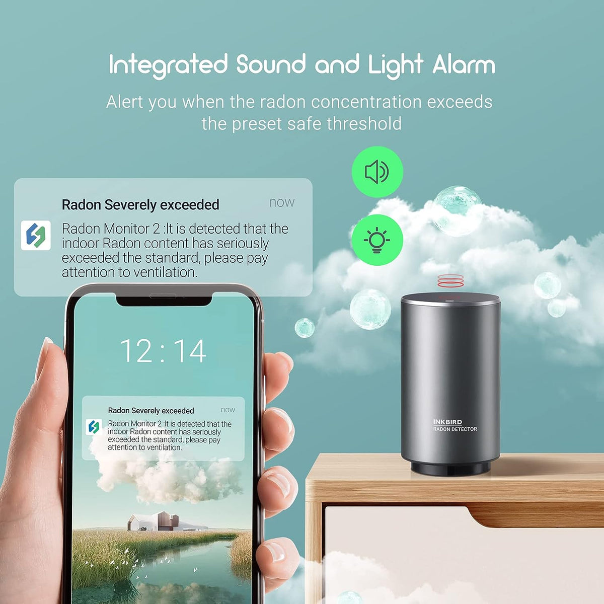 Wireless Radon Detector INK - RD2 - INKBIRD